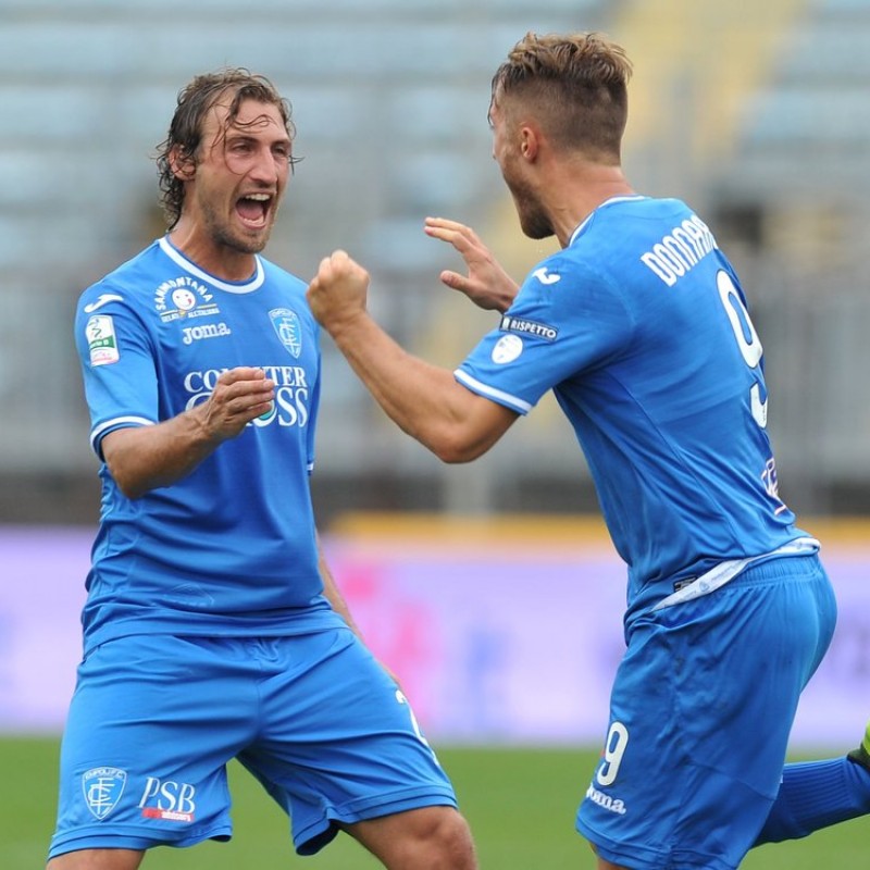 Lollo's Match-Worn Shirt from Empoli-Ascoli with a Special #AiutiamoLI Patch