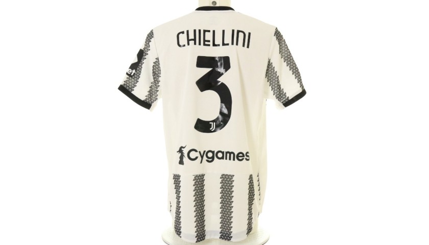 Chiellini's Match Shirt, Juventus-Lazio 2022 - The GR3AT Chiello