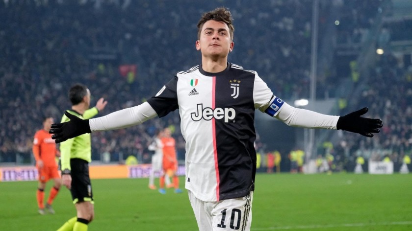 Dybala's Juventus Signed Match Shirt, Coppa Italia 2019/20