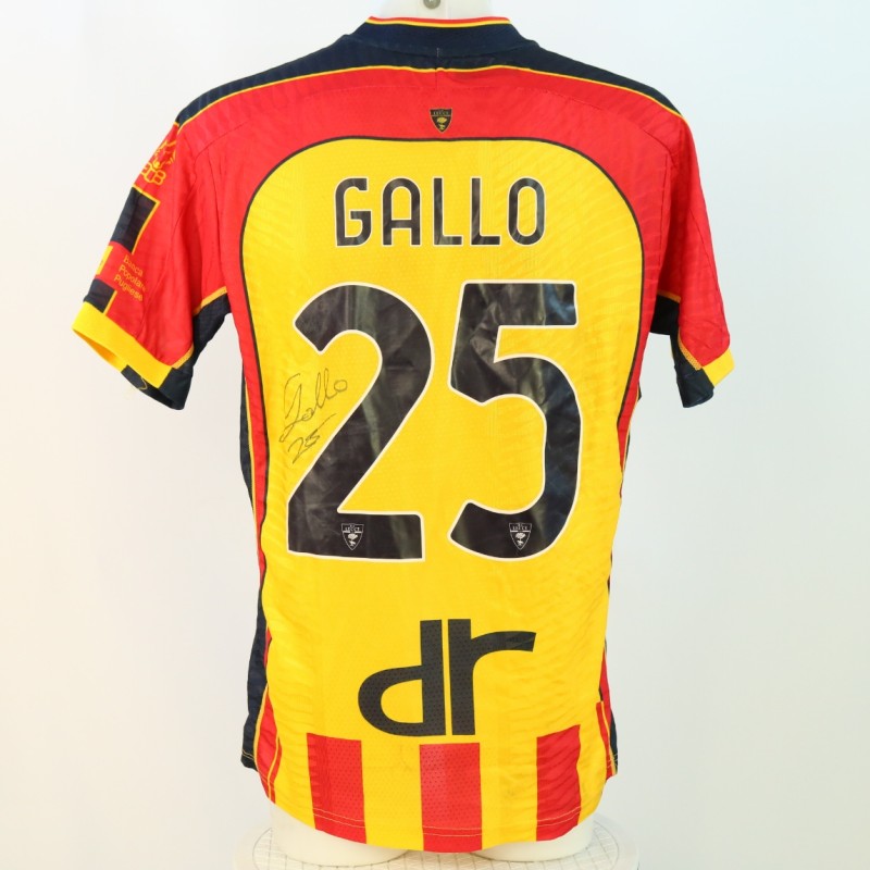 Gallo's Signed Unwashed Shirt, Lecce vs Juventus 2024