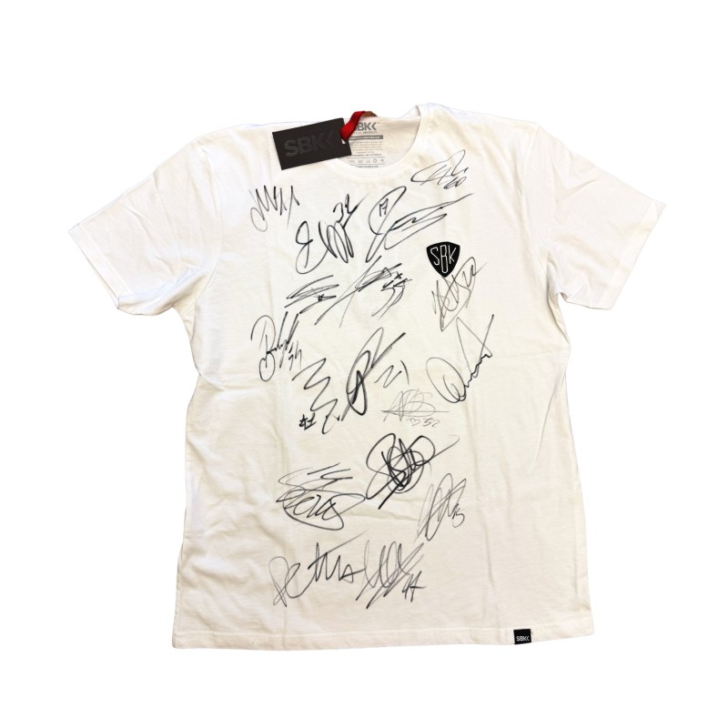 T-Shirt Autografata dal Team Completo SBK Superbike 2025/2026