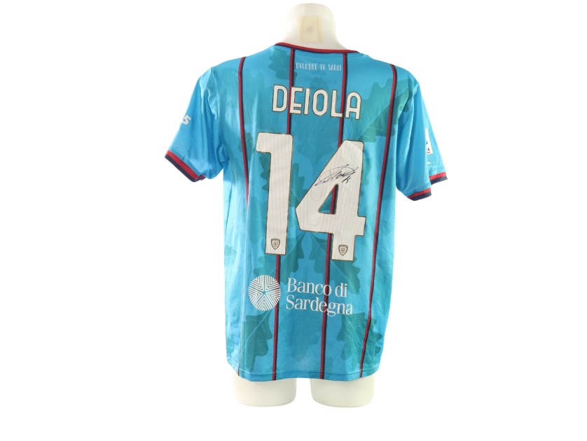 Deiola's Signed Unwashed Shirt, Udinese vs Cagliari 2025