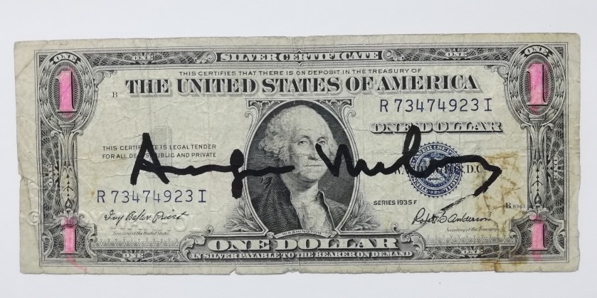 Dollar Signed by Andy Warhol 