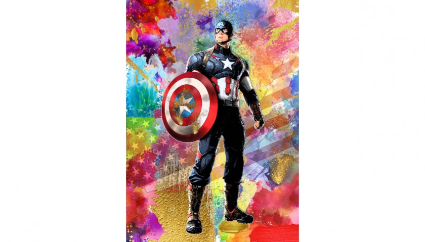 "Captain America vs Banksy" NFT by Mercury