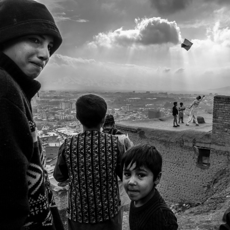 "Kabul - Kites on a Hill" Photograph by Isabella Balena