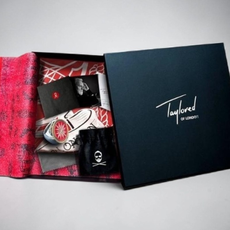 Roger Taylor of Queen Signed Taylored Scarf Ring And Peace Silk Scarf