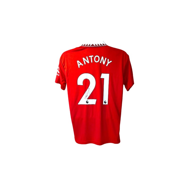 Antony's Manchester United 2022/23 Signed Replica Shirt 