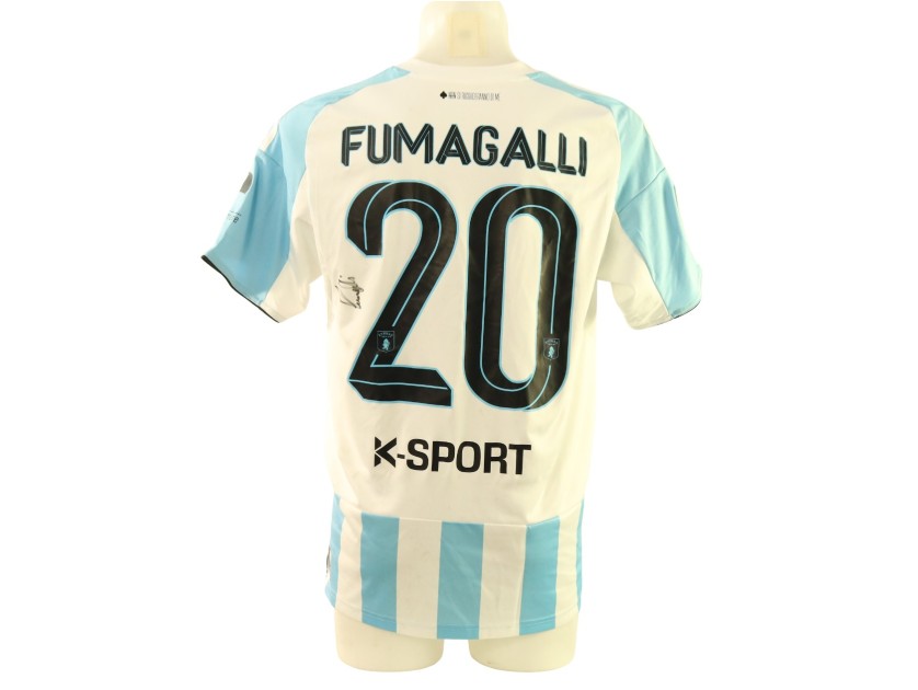 Fumagalli's Signed Unwashed Shirt, Virtus Entella vs Bari 2025