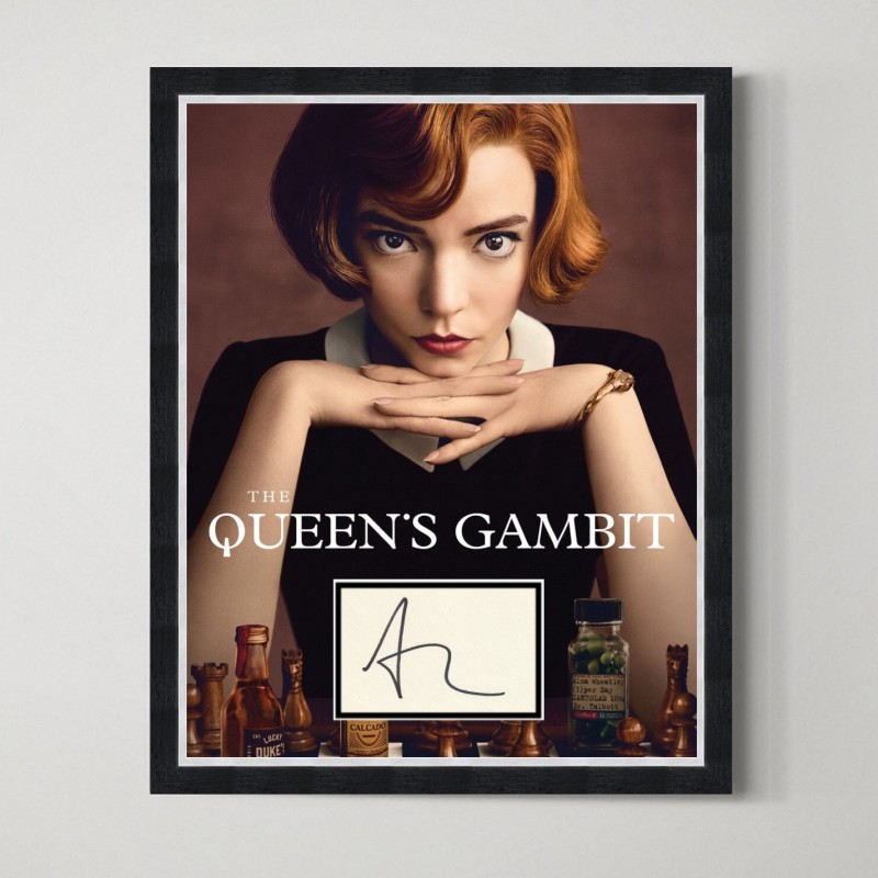 Anya Taylor Joy Signed The Queens Gambit Display
