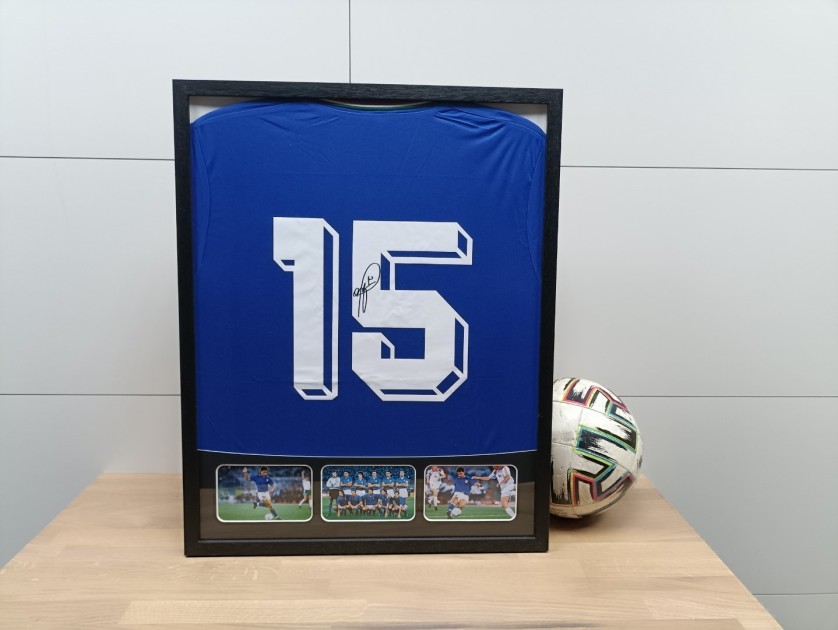 Baggio's Italy Signed and Framed Shirt