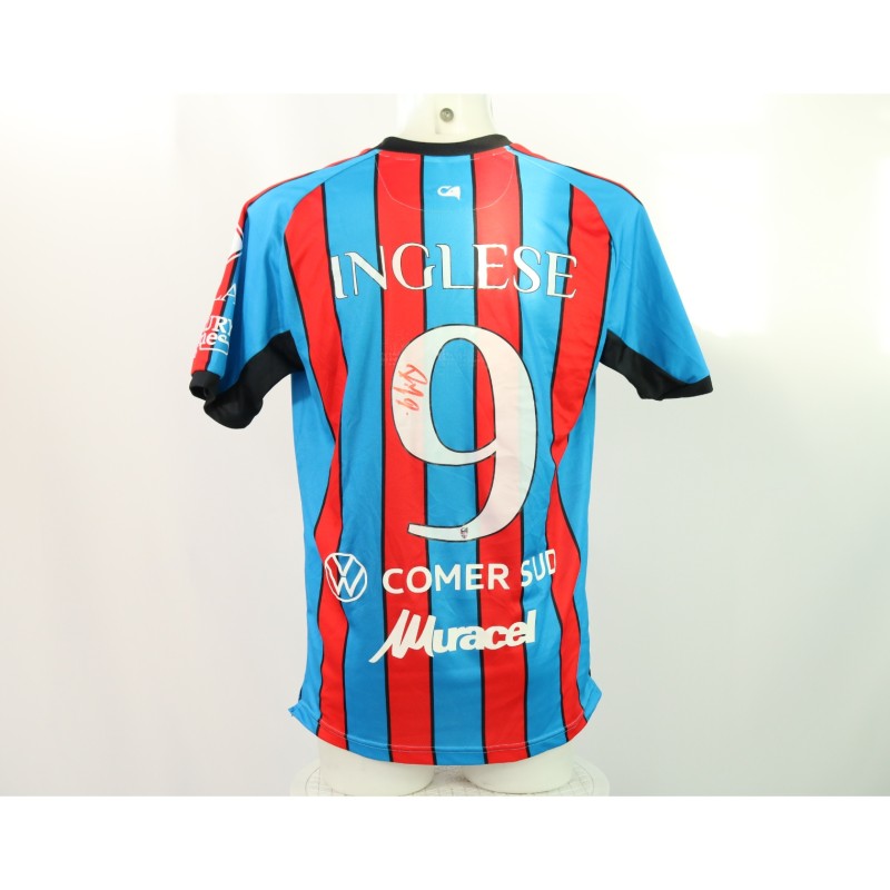 Inglese's Catania vs Cavese Unwashed Signed Shirt, 2024