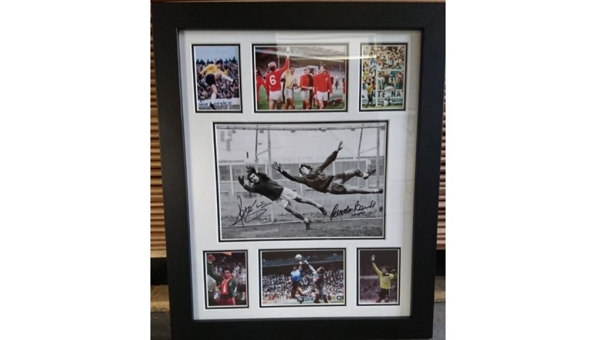 Banks and Shilton Signed Photo Montage