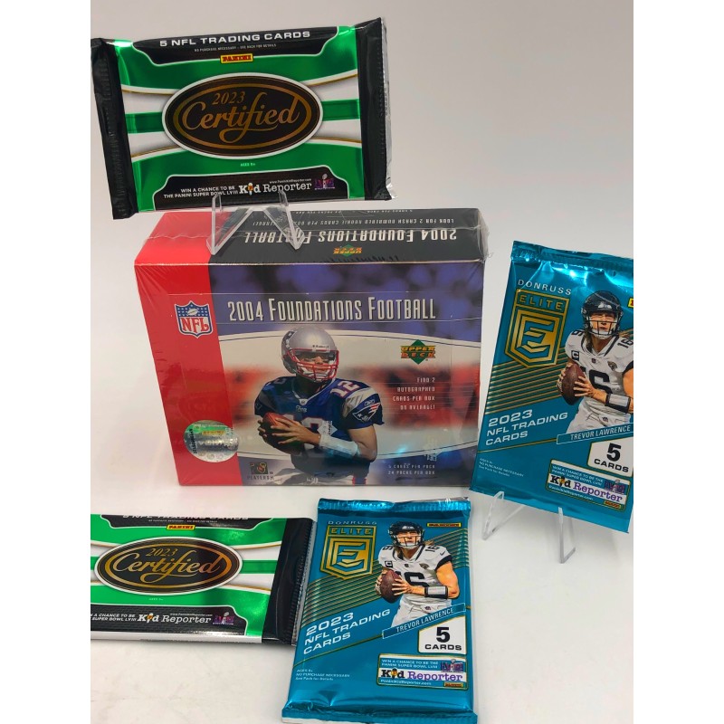 Unopened 2004 Upper Deck Foundations Football Trading Cards Hobby Box