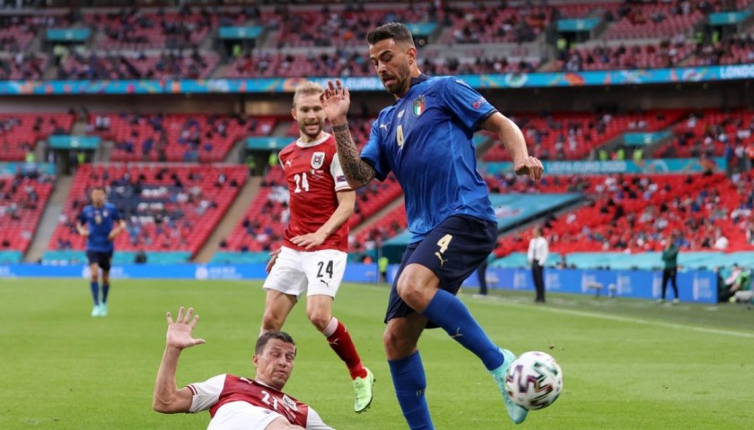 Spinazzola's Match Shirt,Italy-Austria 2021