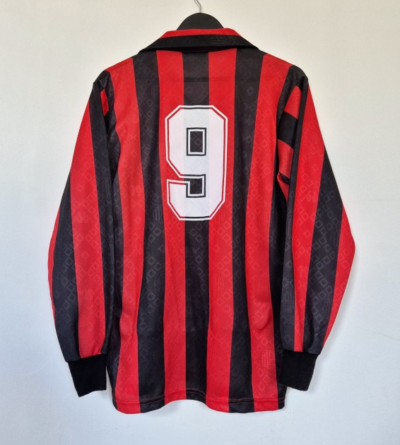 Marco van Basten's AC Milan 1989/90 Match-Issued Shirt