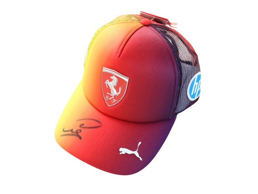 Limited Edition Silverstone Hamilton's Scuderia Ferrari Signed Cap, 2025 - Signed by Lewis Hamilton