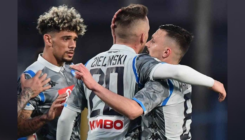 Zielinski's Napoli Worn and Signed Shirt, 2019/20