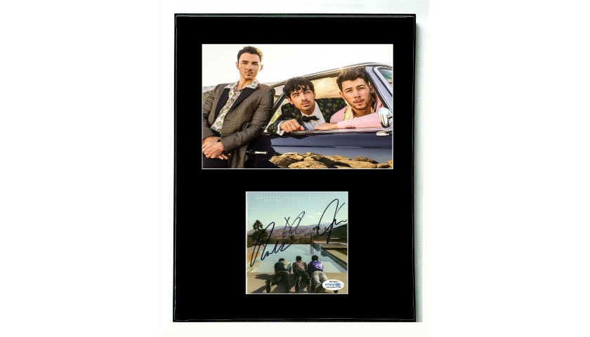 The Jonas Brothers Hand Signed Framed Display