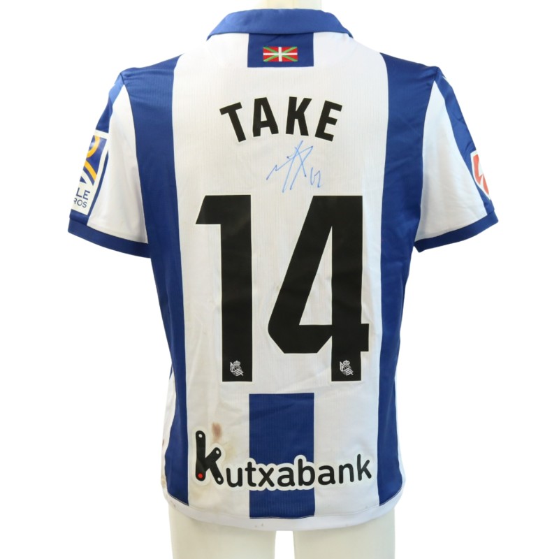 Take Kubo's Signed Unwashed Shirt, Real Sociedad vs Maiorca 2025