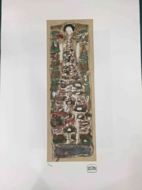 Offset lithography by Gustav Klimt (after)
