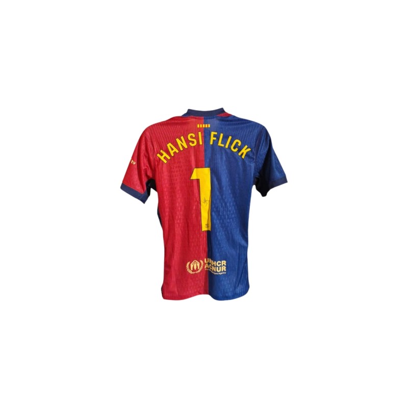 Hansi Flick's FC Barcelona 2024/25 Signed Replica Shirt