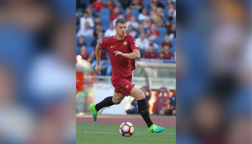 Dzeko's Official Roma Signed Shirt 2016/17, Totti Last Match