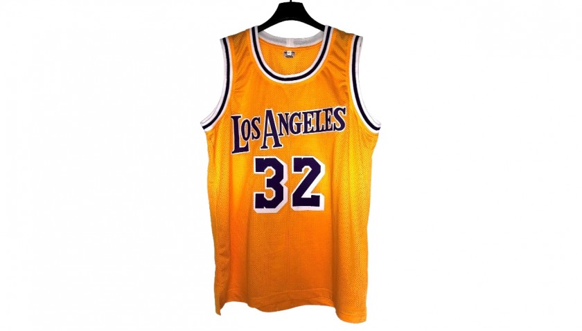 Magic Johnson Signed Mitchell&Ness Los Angeles Lakers Jersey - CharityStars