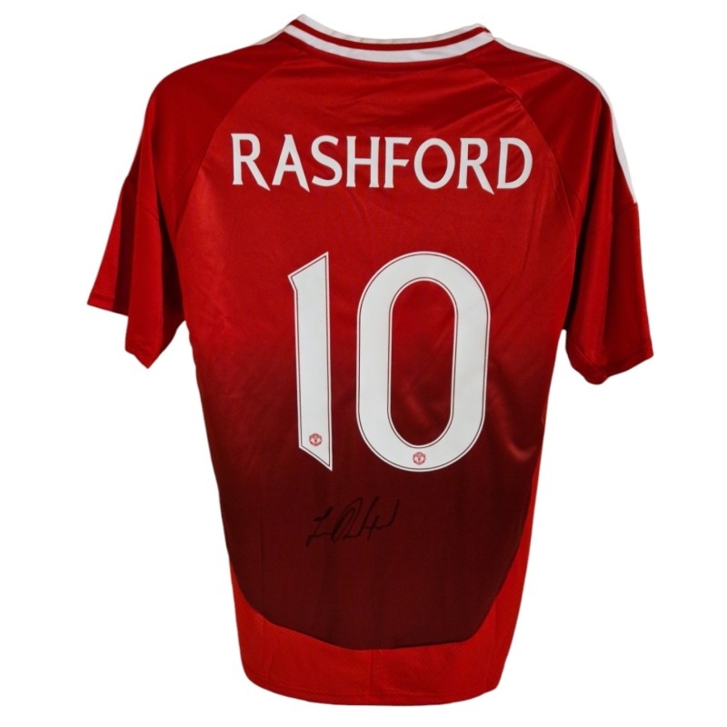 Marcus Rashford's Manchester United 2024/25 MUFC Signed Replica Shirt