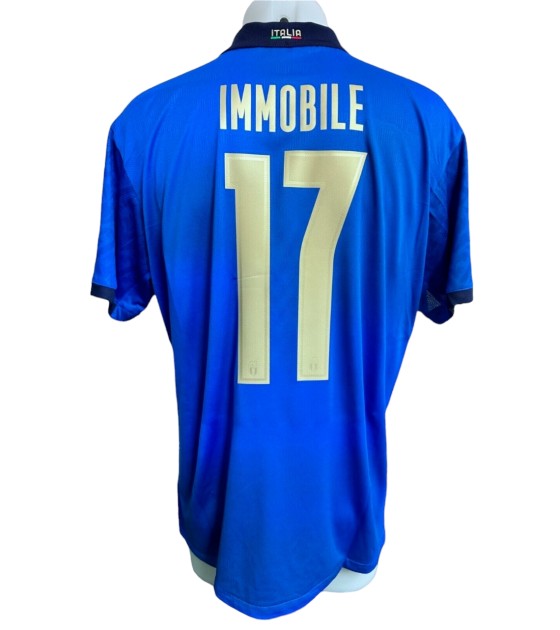 Immobile's Issued Shirt, Italy vs England Final Euro 2020