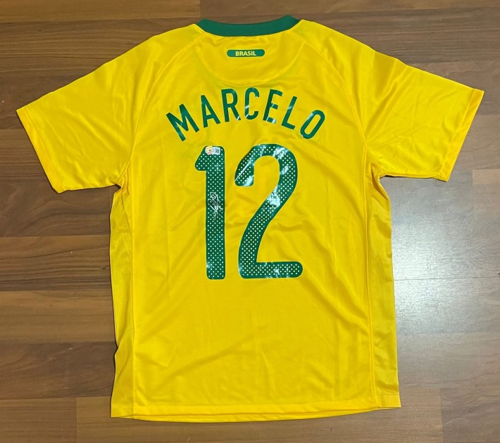 Marcelo's Brazil 2010 Signed Replica Shirt