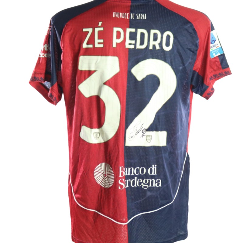 Zé Pedro's Signed Unwashed Shirt, Cagliari vs Cremonese 2026
