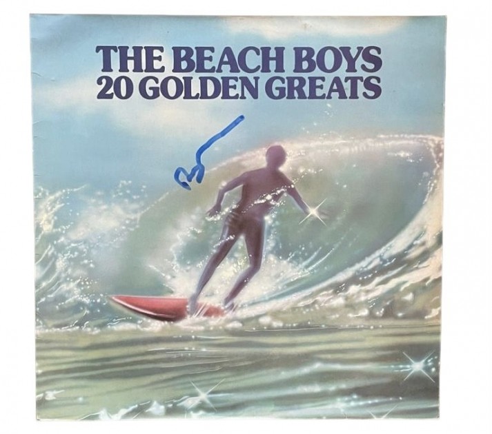 Brian Wilson of Beach Boys Signed 20 Golden Greats Vinyl LP