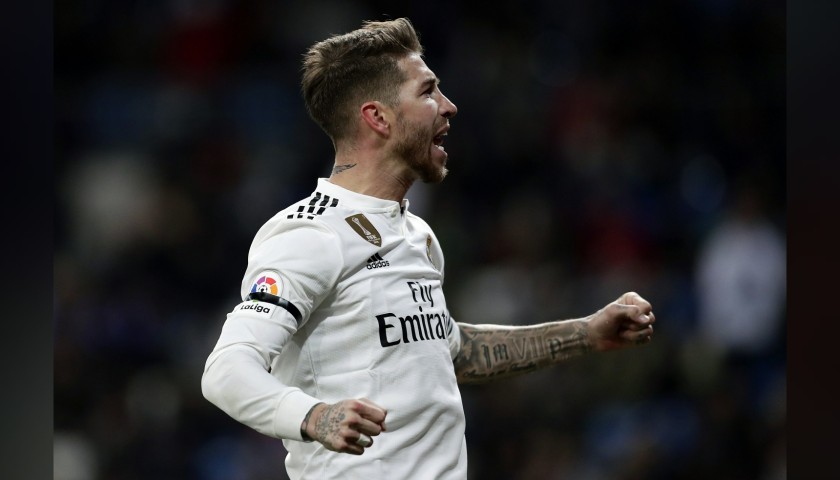 Sergio Ramos' Official Real Madrid Signed Shirt, 2018/19