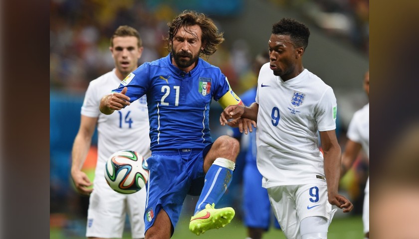 Pirlo's Italy Match Shirt, 2014 World Cup