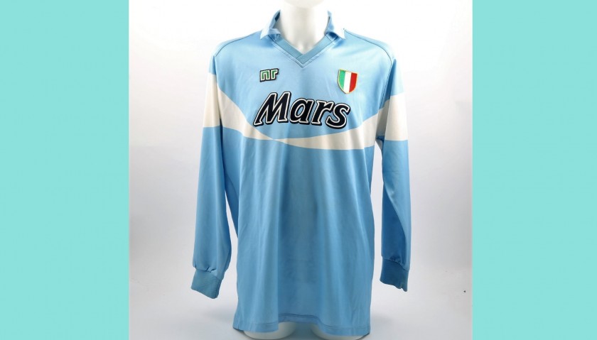 Maradona Napoli shirt, issued/worn 89/90 season - signed - CharityStars