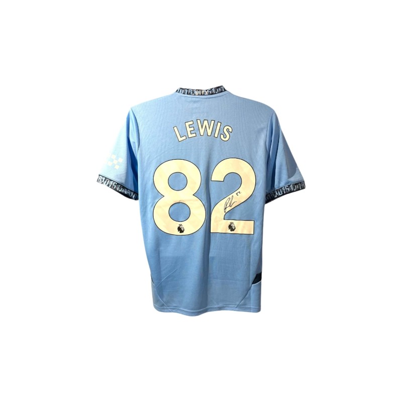 Rico Lewis' Manchester City 2024/25 Signed Replica Shirt