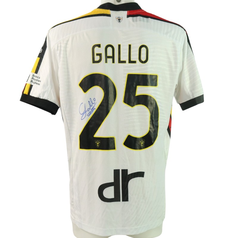 Gallo's Signed Unwashed Shirt, Bologna vs Lecce 2024