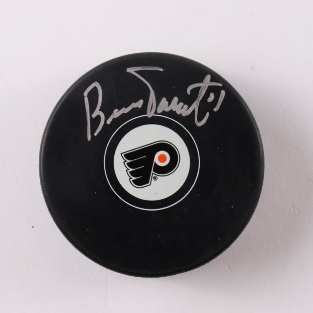 Bernie Parent Signed Flyers Puck