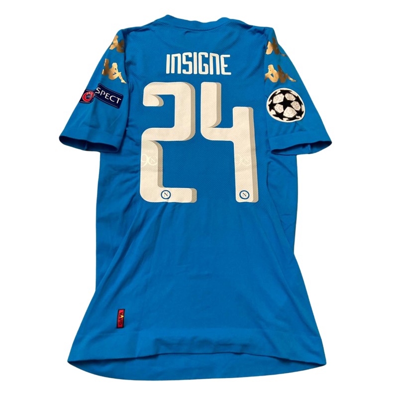 Insigne's Napoli Match-Issued Shirt, CL 2016/17