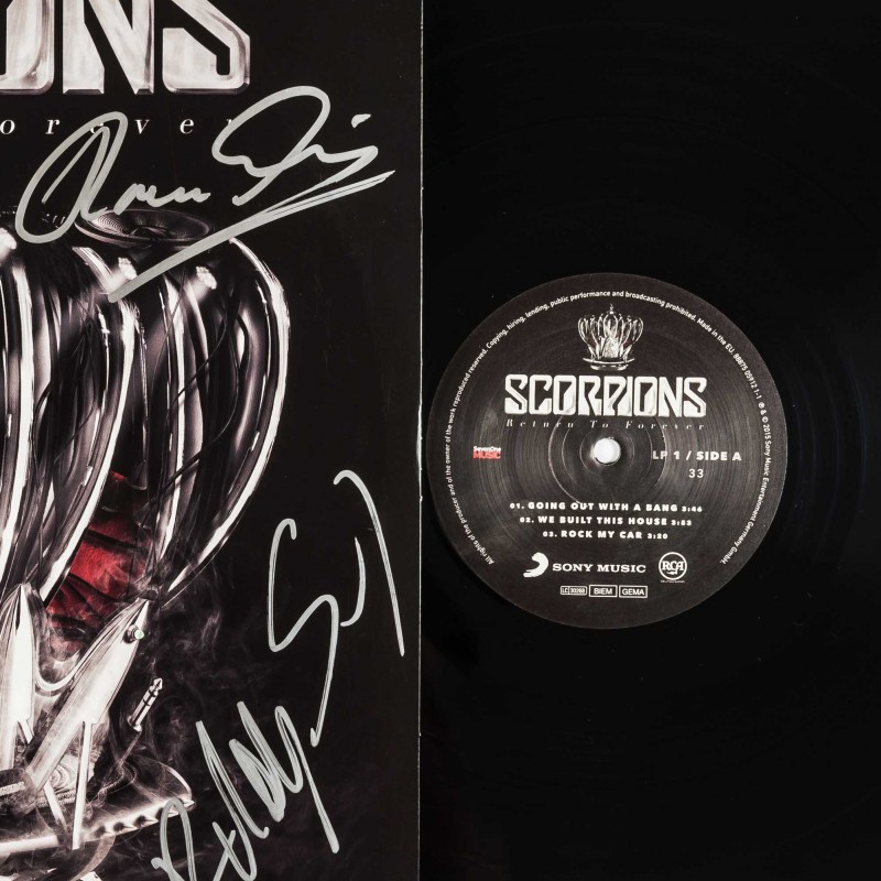Signed Scorpions vinyl