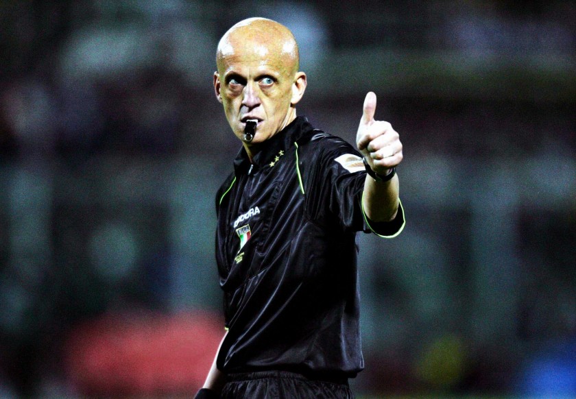 Maglia Ufficiale Arbitro AIA - Autografata da Pierluigi Collina