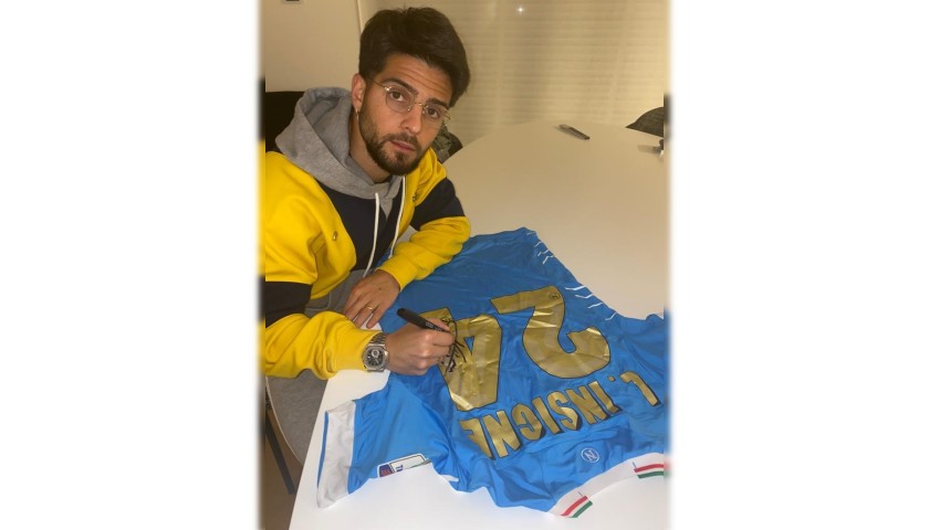 Insigne's Napoli Worn and Signed Shirt, TIM Cup Final 2014