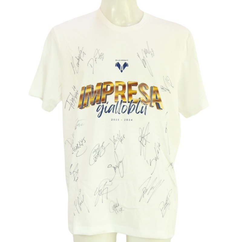 Maglia celebrativa Salvezza Hellas Verona, 2023/24 - Autografata dalla rosa