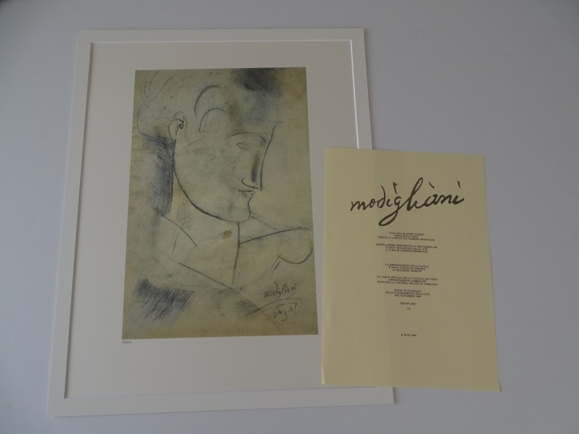 Amedeo Modigliani Signed Lithograph