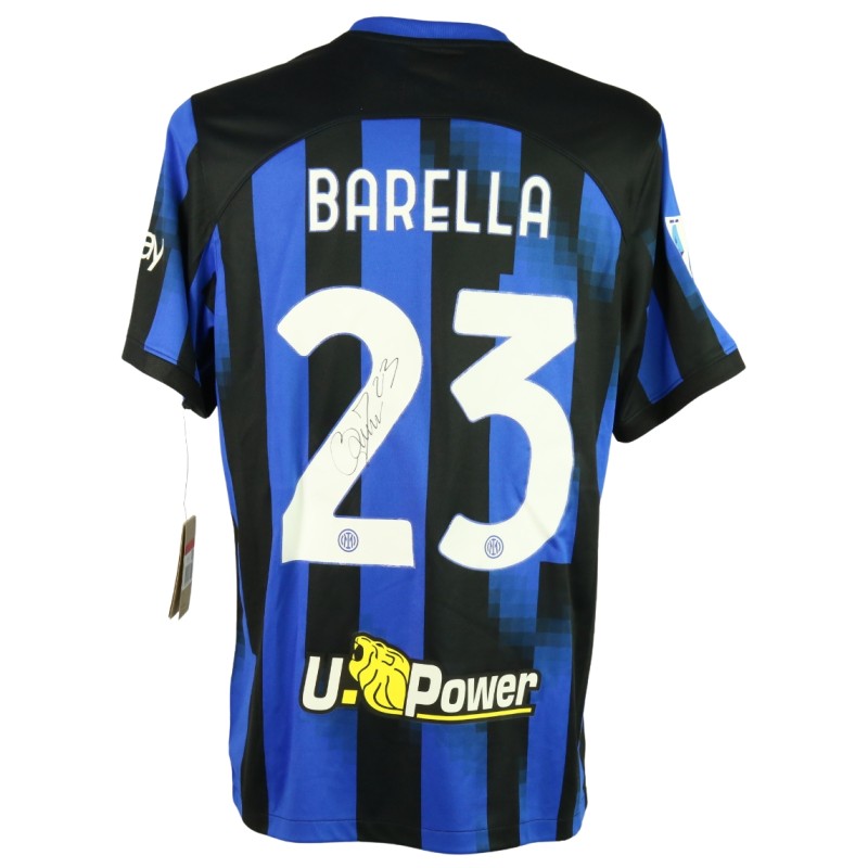 Barella Inter Signed Official Shirt, 2023/24 