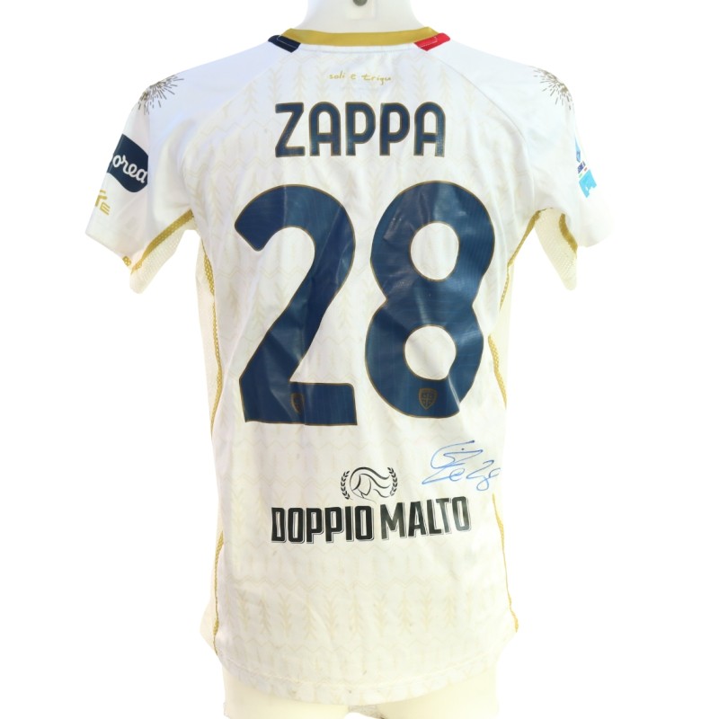 Zappa's Signed Unwashed Shirt, Genoa vs Cagliari 2024