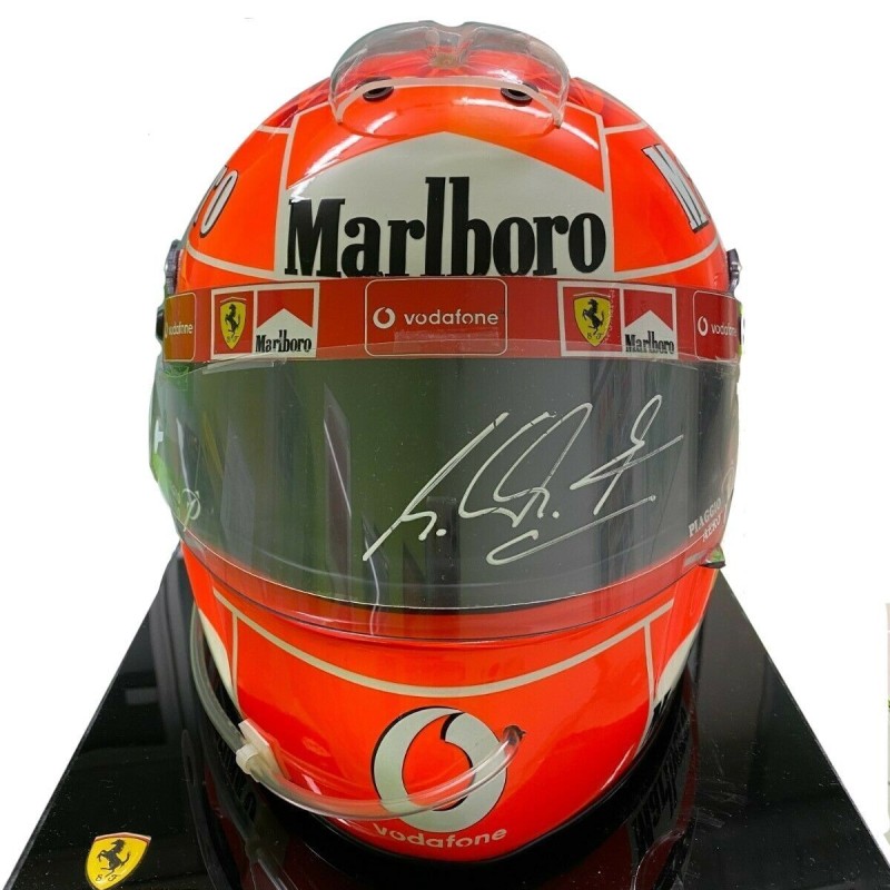 Casco ufficiale Schumacher Scuderia Ferrari, GP Italia 2004 - Autografato