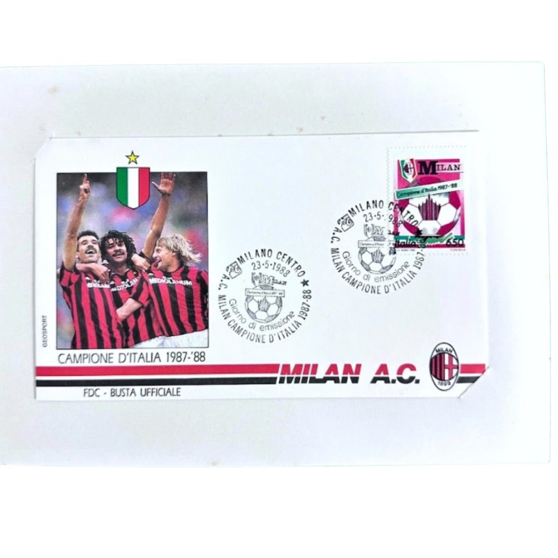 Milan Italian Champions' Official Stamps, 1987/88
