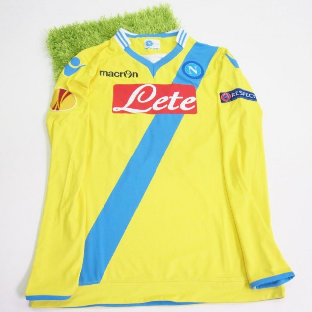 Inler Napoli match issued shirt, Europa League 2013/2014