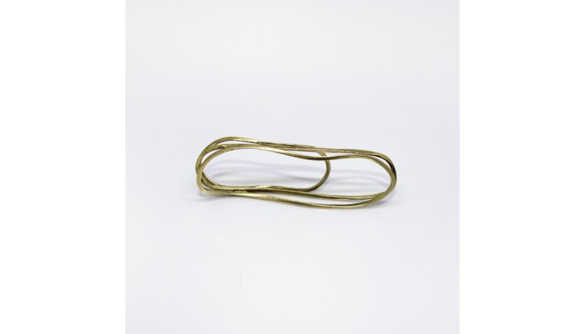 Shoreline Three-Finger Ring by Sabrina Facchetti Contemporary Jewelry